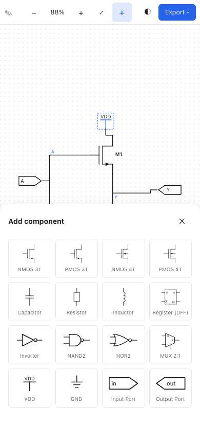 icdraw 移动端界面